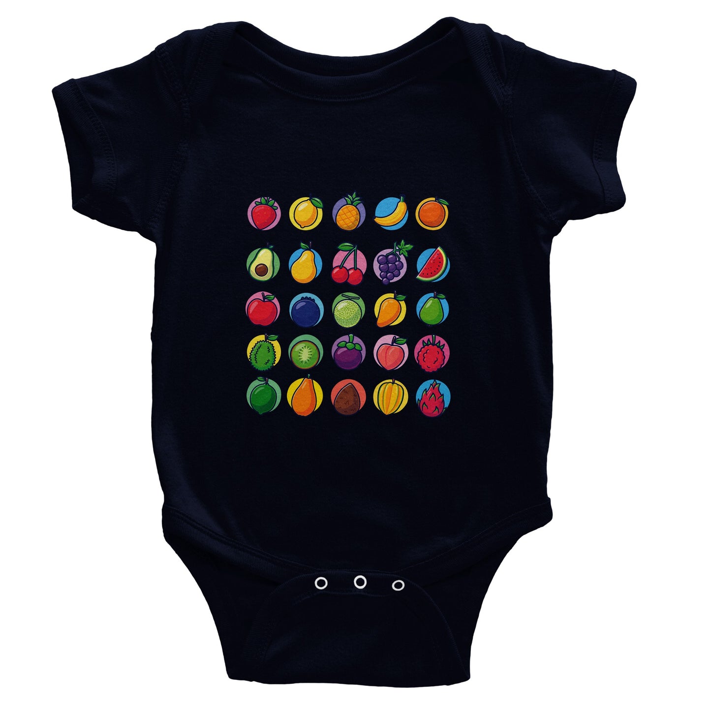 Classic Fruits Baby Short Sleeve Bodysuit