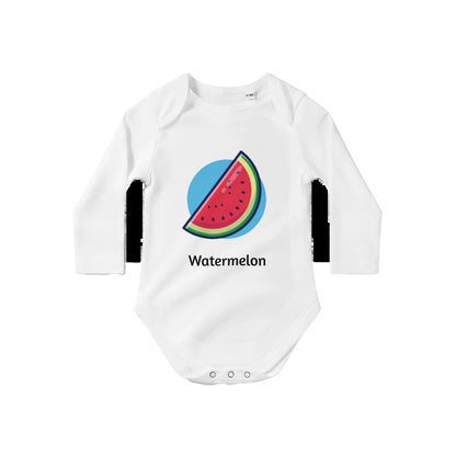 Classic Watermelon Baby Long Sleeve Bodysuit