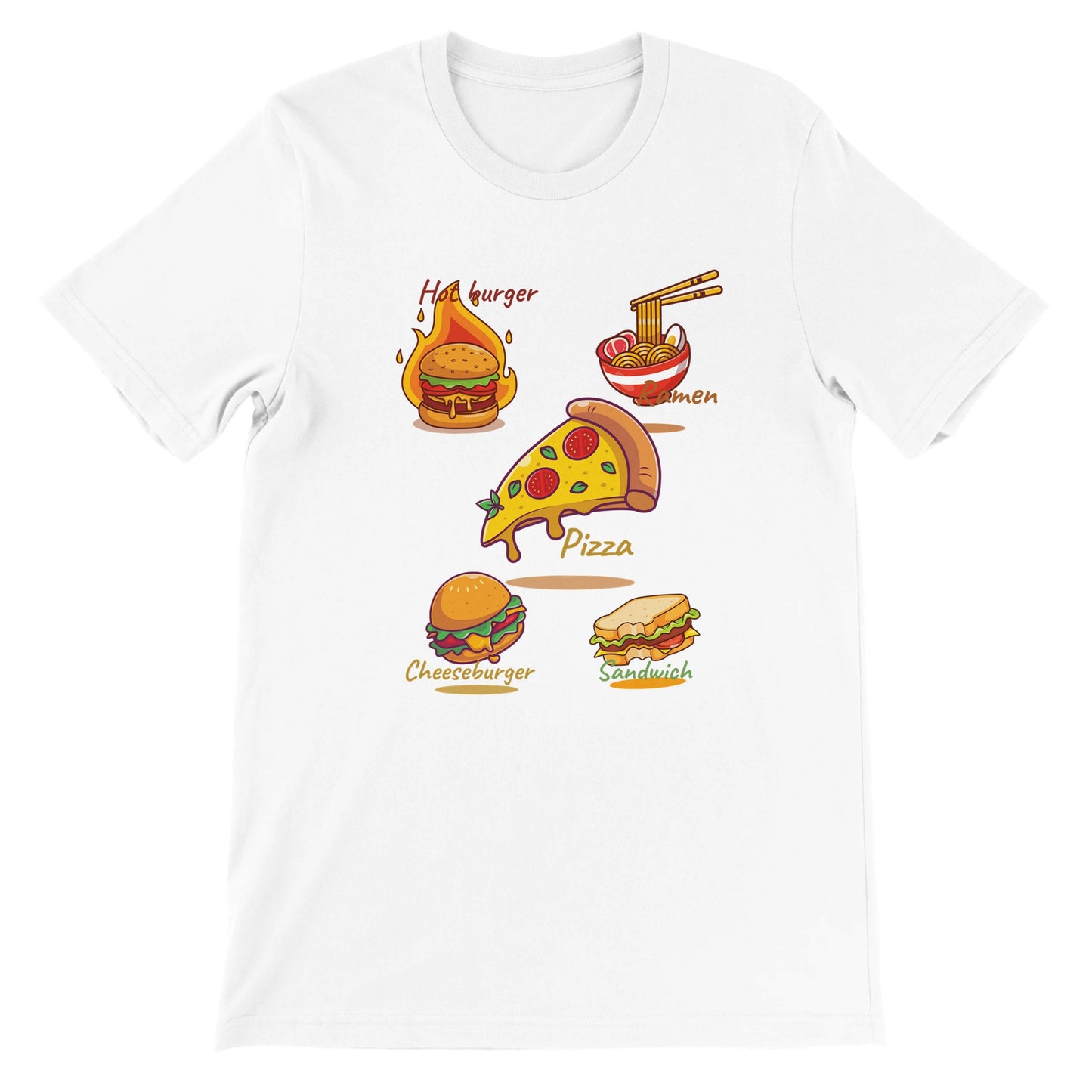 Premium Unisex Crewneck T-shirt, Food