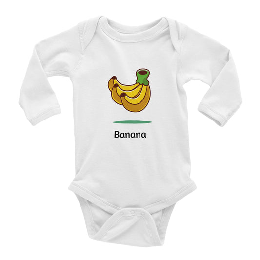 Body clasic Banana Baby cu mânecă lungă