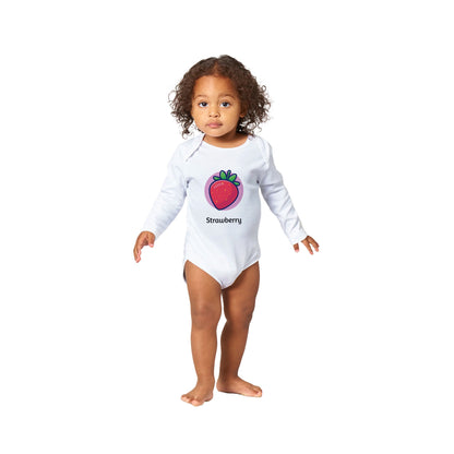 Classic Strawberry Baby Long Sleeve Bodysuit