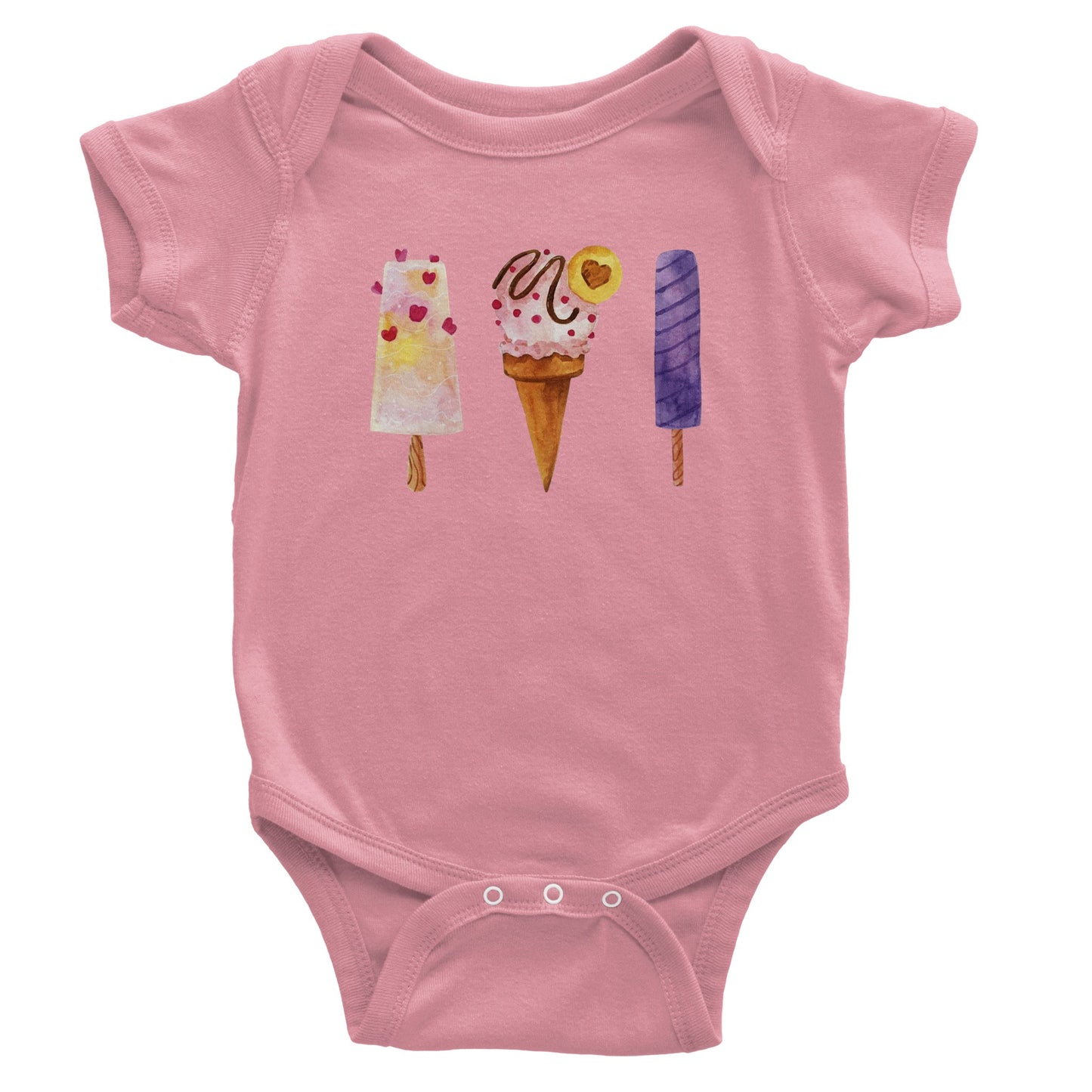 Ice Cream Classic Baby Short Sleeve Bodysuit