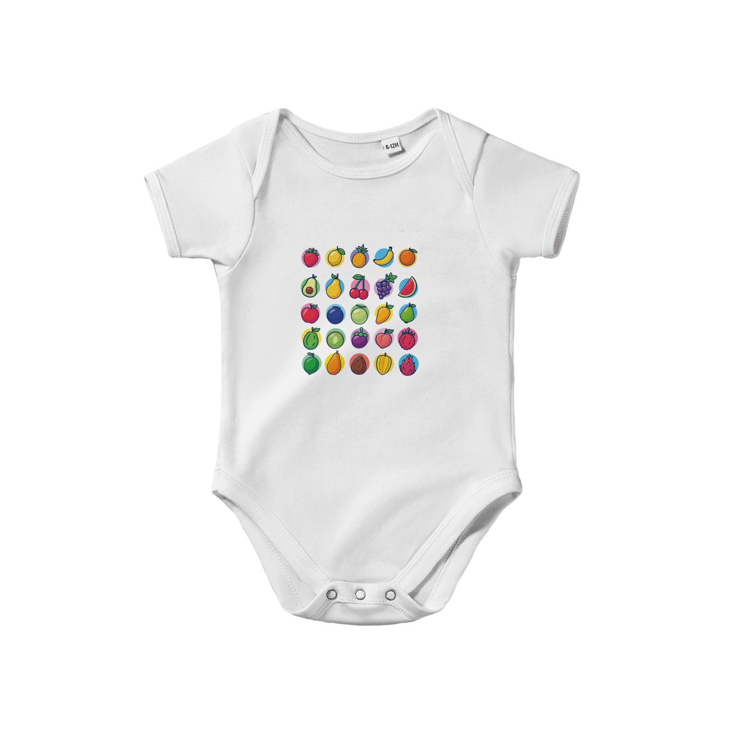 Classic Fruits Baby Short Sleeve Bodysuit