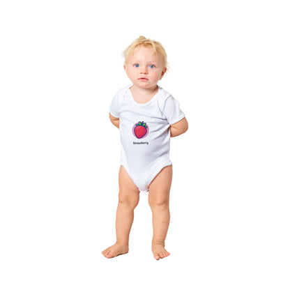 Classic Strawberry Baby Short Sleeve Bodysuit