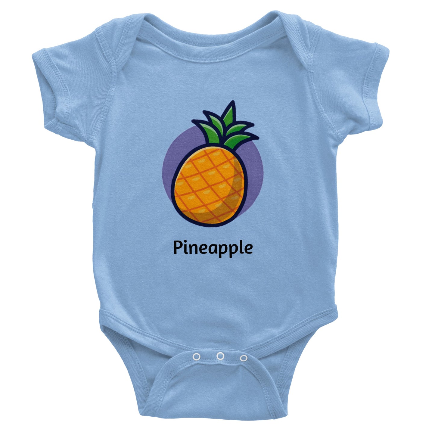 Classic Pineapple Baby Short Sleeve Bodysuit