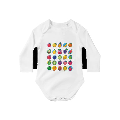 Classic Fruits Baby Long Sleeve Bodysuit