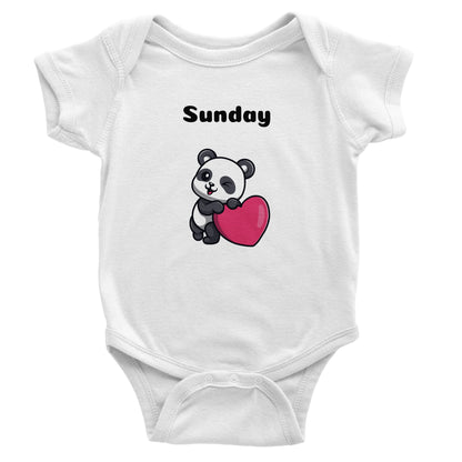 Classic Baby Short Sleeve Bodysuit, Sunday