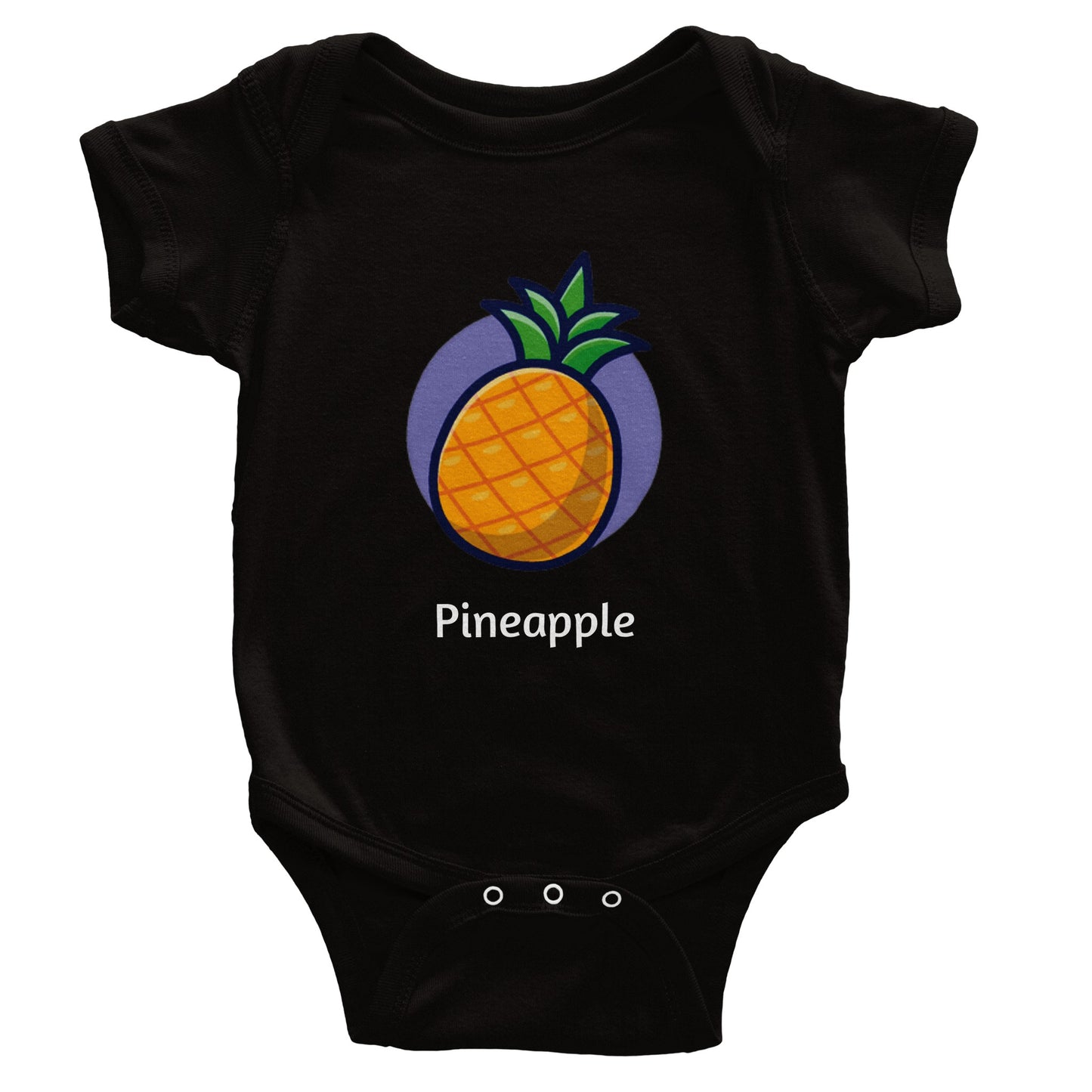 Classic Pineapple Baby Short Sleeve Bodysuit