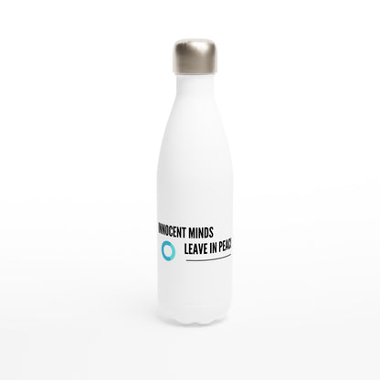 White 17oz Stainless Steel Water Bottle